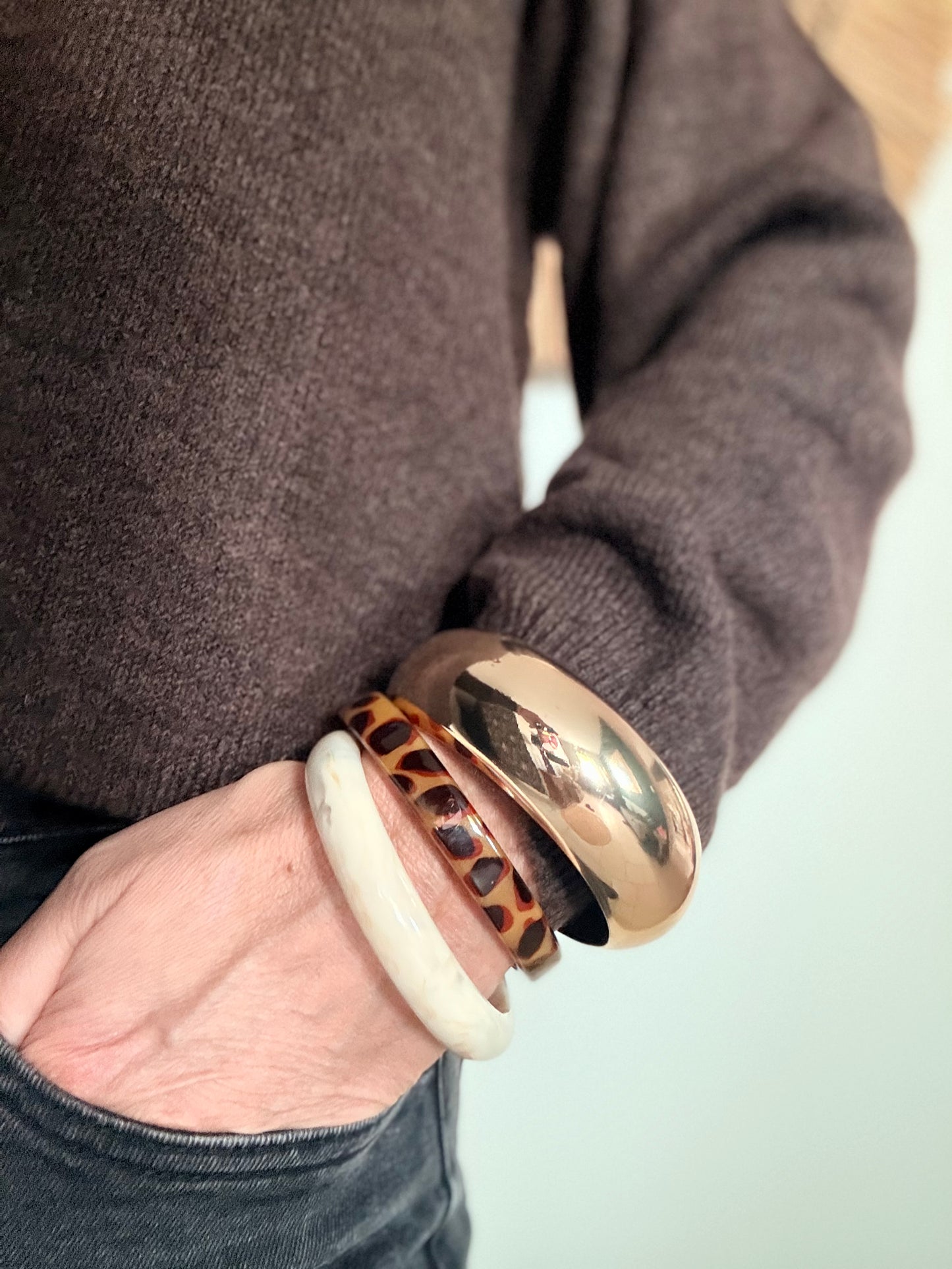 Jonc Duna – Bracelet en résine colorée tendance