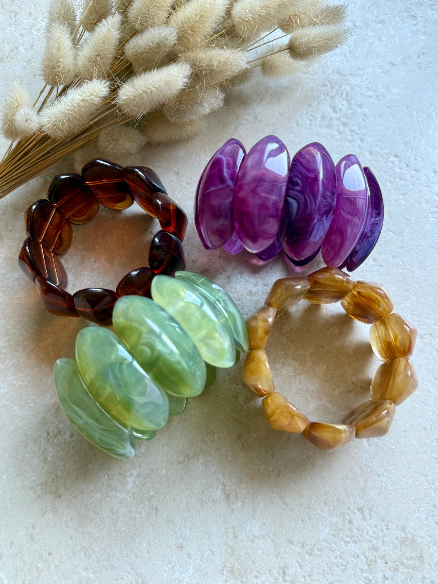bracelet grosses perles colorées Yourlittlewords