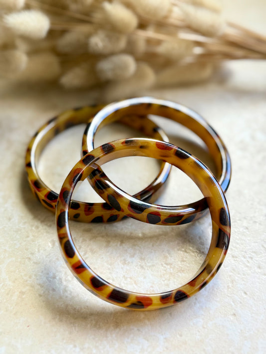 jonc résine léopard Yourlittlewords